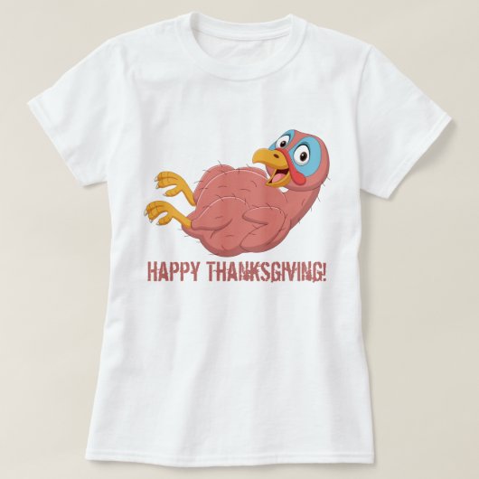 Happy Thanksgiving T-Shirt (Design voorkant)