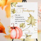 Happy Thanksgiving Thanksgiving dag pompoen Poster