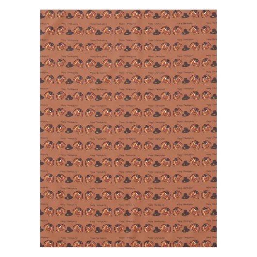 Happy Thanksgiving-thema Tafelkleed (Voorkant)