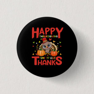 Happy Thanksgiving tijd om bedankt Button te geven