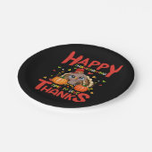 Happy Thanksgiving tijd om bedankt te geven Papieren Bordje (Gekanteld)