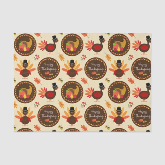 Happy Thanksgiving Tissuepapier (Voorkant)