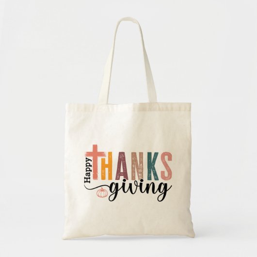 Happy Thanksgiving Tote Bag (Voorkant)
