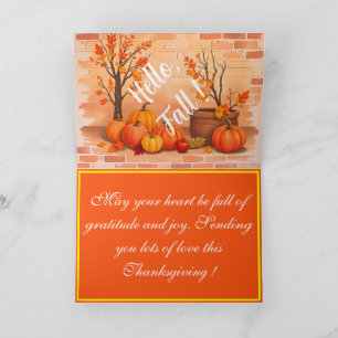 Happy Thanksgiving Trendy Mooie Herfst Kaart