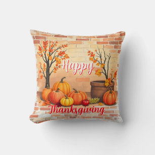 Happy Thanksgiving Trendy Mooie Herfst Kussen