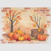 Happy Thanksgiving Trendy Mooie Herfst Tissuepapier (Voorkant)