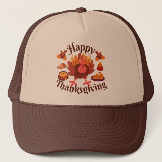 Happy Thanksgiving Trucker Pet (Voorkant)