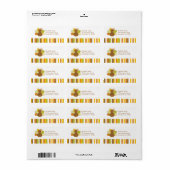 Happy Thanksgiving Turkey Adresetiketten Etiket (Full Sheet)