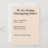  Happy Thanksgiving Turkey and Grapes, ZPR Kaart (Achterkant)