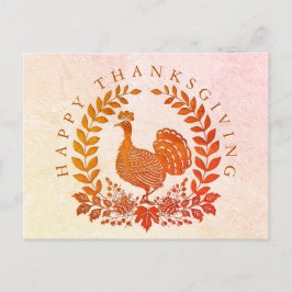 Happy Thanksgiving Turkey Briefkaart