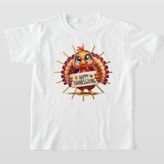 Happy Thanksgiving turkey funny  T-shirt (Laagn)