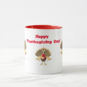 Happy Thanksgiving Turkey, gepersonaliseerd Mok (Midden)