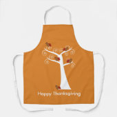 Happy Thanksgiving Turkeys in a Tree Personalize Schort (Voorkant)