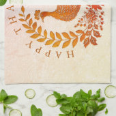 Happy Thanksgiving Turkije Keukenhanddoek (Gevouwen)