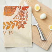 Happy Thanksgiving Turkije Keukenhanddoek (Quarter Fold)