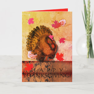 "Happy Thanksgiving" Turkije Notitiekaartje