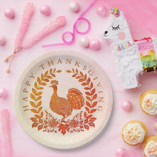 Happy Thanksgiving Turkije Papier Bord (Feest)