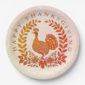 Happy Thanksgiving Turkije Papier Bord (Voorkant)