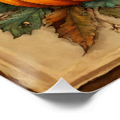 Happy Thanksgiving Turkije, pompoenen Perfect Poster (Hoek)