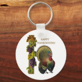  Happy Thanksgiving Turkije Sleutelhanger (Voorkant)