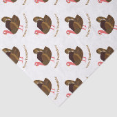 Happy Thanksgiving Turkije Tissuepapier (Detail)