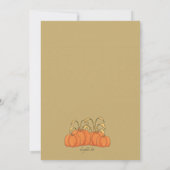 Happy Thanksgiving Turkije uitnodiging (Achterkant)