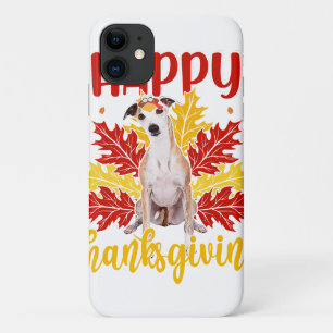 Happy Thanksgiving Turkije Whippet lover Gift iPhone 11 Hoesje