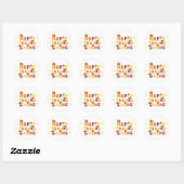Happy Thanksgiving uniek cadeau Ronde Sticker (Vel)