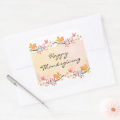 Happy Thanksgiving Vierkante Sticker 3 inch (Envelop)