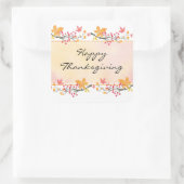 Happy Thanksgiving Vierkante Sticker 3 inch (Tas)