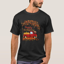 Happy Thanksgiving Vintage Red Truck T-shirt