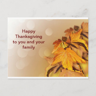 Happy Thanksgiving voor jou en je familie Briefkaa Briefkaart