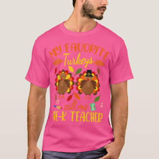 Happy Thanksgiving voor mijn favoriete kalkoenen T-shirt