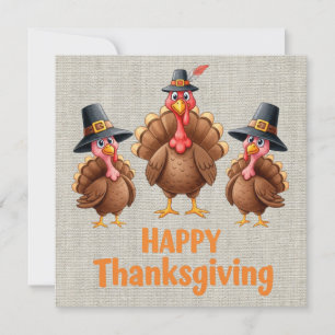 Happy Thanksgiving Wenskaart Feestdagenkaart