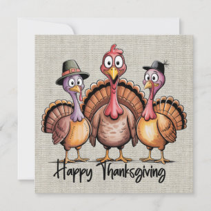 Happy Thanksgiving Wenskaart Feestdagenkaart