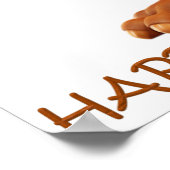 Happy Thanksgiving Western Turkije Poster (Hoek)