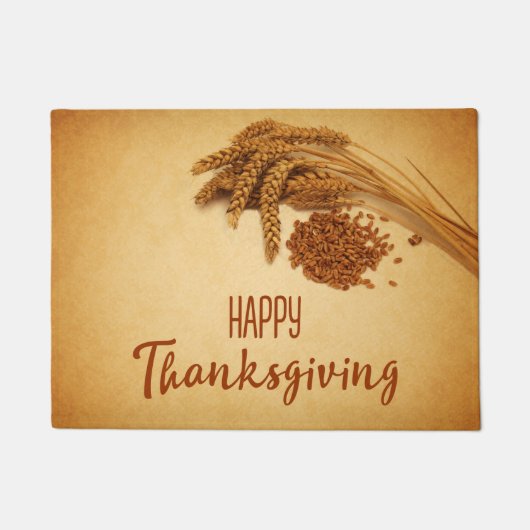  Happy Thanksgiving Wheat Corn Deurmat (Voorkant)