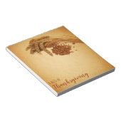  Happy Thanksgiving Wheat Corn Notitieblok (Schuin)