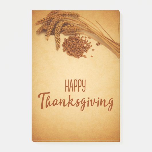  Happy Thanksgiving Wheat Corn Post-it® Notes (Voorkant)