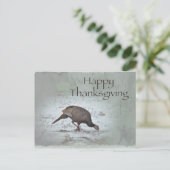 Happy Thanksgiving Wild Turkije Feestdagenkaart (Staand voorkant)