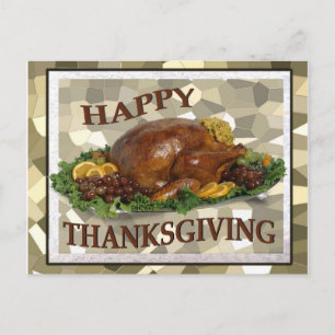 Happy Thanksgiving Wishes Post Kaart - Pas het aan