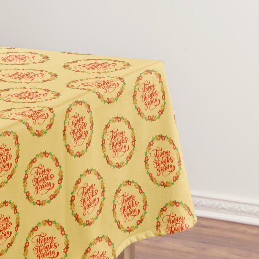 Happy Thanksgiving Wreath  Tafelkleed (Voorbeeld)