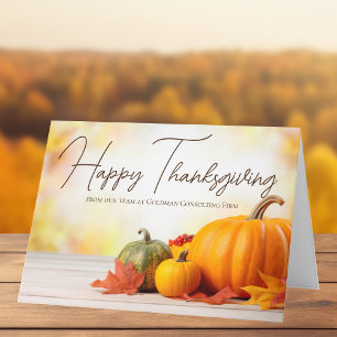 Happy Thanksgiving zakelijke marketing Feestdagen Kaart