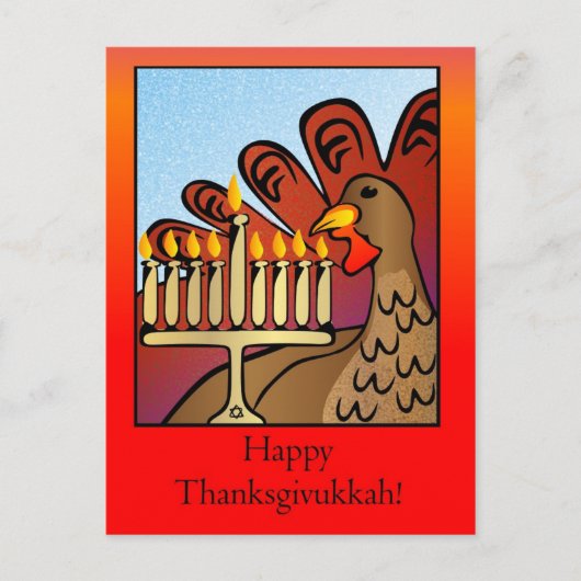 Happy Thanksgivukkah Briefkaart (Voorkant)