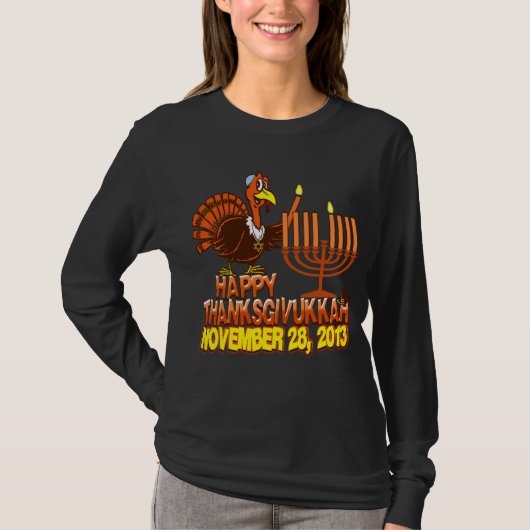Happy Thanksgivukkah - Thankgiving Hanukkah Tshirt (Voorkant)