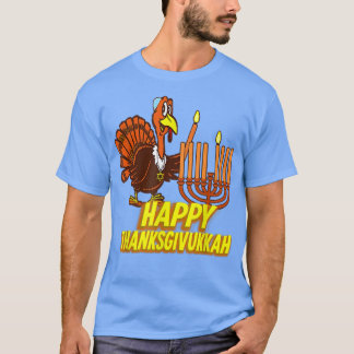 Happy Thanksgivukkah Turkey Hanukkah Festive Jewis T-shirt