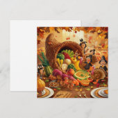 HAPPY THANKSGIVY DAY FEESTDAGENKAART (Voorkant / Achterkant)