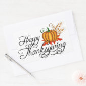 Happy Thanskiving - Rechthoekige Sticker (Envelop)
