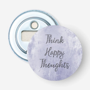 Happy Thoughts Dusty Lavender Paarse Button Flesopener