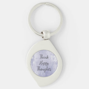 Happy Thoughts Dusty Lavender Paarse Sleutelhanger